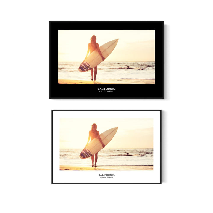 California Surfer Girl Print | Coastal Wall Art | Digital Printable Download Digital Download Chris Fabregas Fine Art Photography Wall Art print High-quality fine art photography print