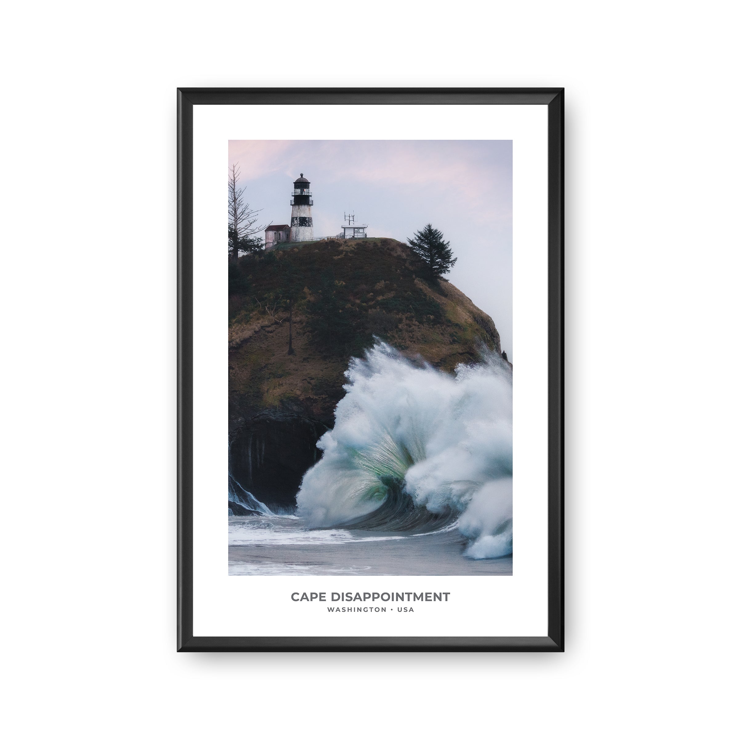Cape Disappointment Lighthouse PNW Printable | Washington Coast Decor ...