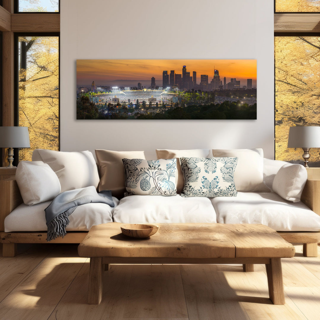 Chris Fabregas Fine Art Photography Metal Print, Canvas Dodger Stadium 2024 World Series Panoramic Limited Edition Print Wall Art print High-quality fine art photography print