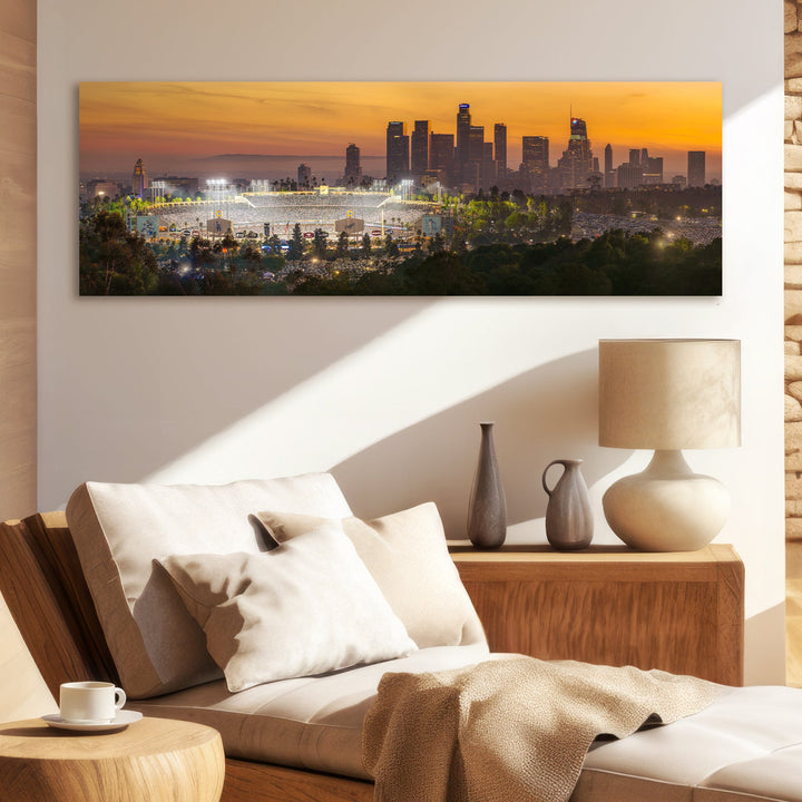 Chris Fabregas Fine Art Photography Metal Print, Canvas Dodger Stadium 2024 World Series Panoramic Limited Edition Print Wall Art print High-quality fine art photography print