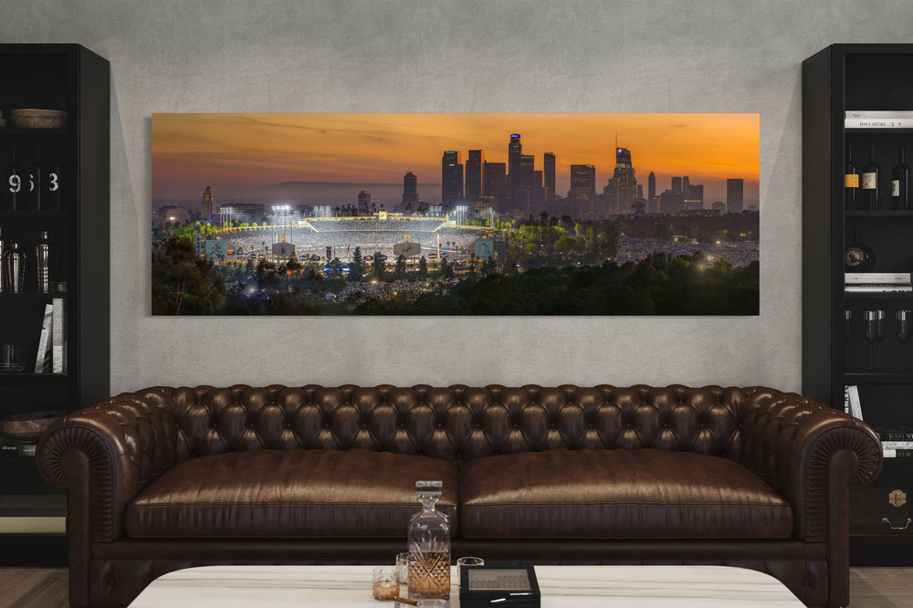 Chris Fabregas Fine Art Photography Metal Print, Canvas Dodger Stadium 2024 World Series Panoramic Limited Edition Print Wall Art print High-quality fine art photography print
