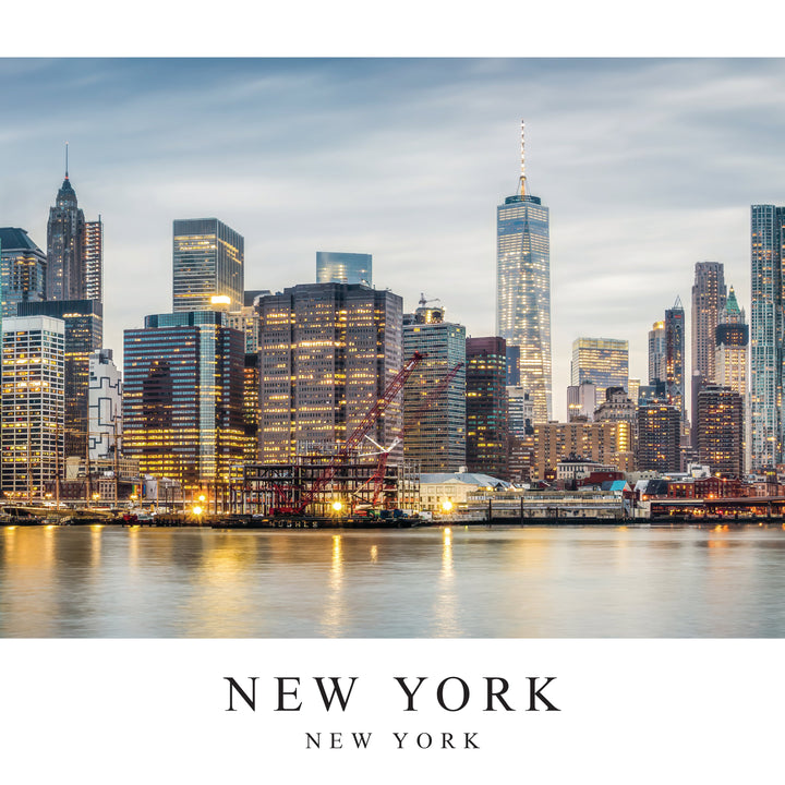 Chris Fabregas Fine Art Photography Panoramic Poster NEW YORK City Skyline Panoramic Poster | 12"x36" Fine Art Print | Archival Quality NYC Wall Art | Office & Home Decor Wall Art print High-quality fine art photography print