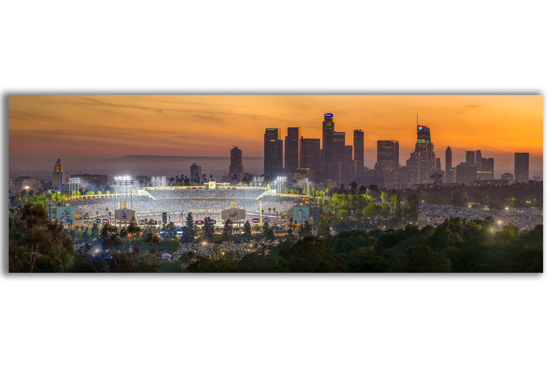 Dodger Stadium 2024 World Series Panoramic Limited Edition Print Metal Print, Canvas Chris Fabregas Fine Art Photography Wall Art print High-quality fine art photography print