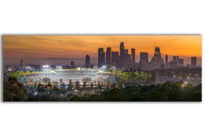 Dodger Stadium 2024 World Series Panoramic Limited Edition Print Metal Print, Canvas Chris Fabregas Fine Art Photography Wall Art print High-quality fine art photography print