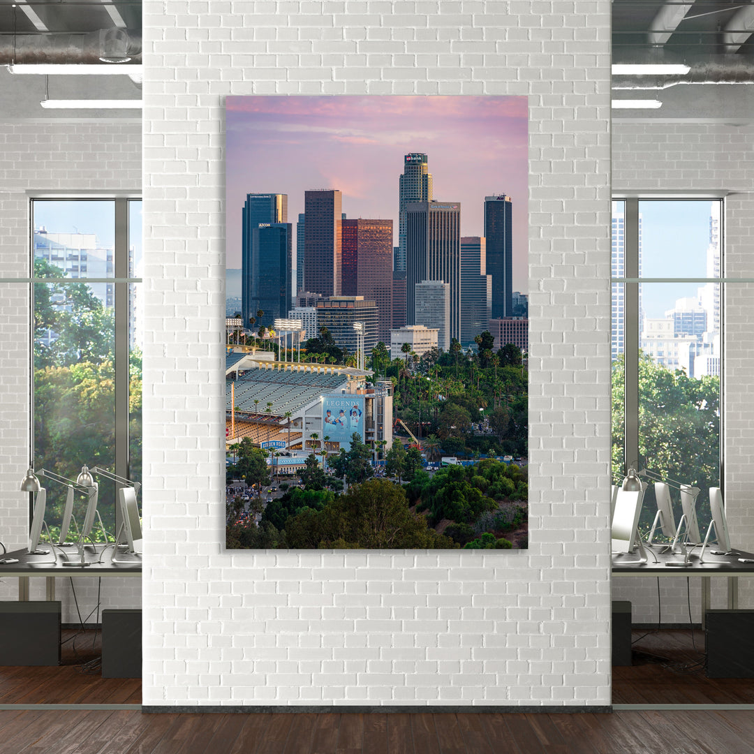 Dodger Stadium Digital Download, Los Angeles Skyline Printable Wall Art Digital Download Chris Fabregas Fine Art Photography Wall Art print High-quality fine art photography print