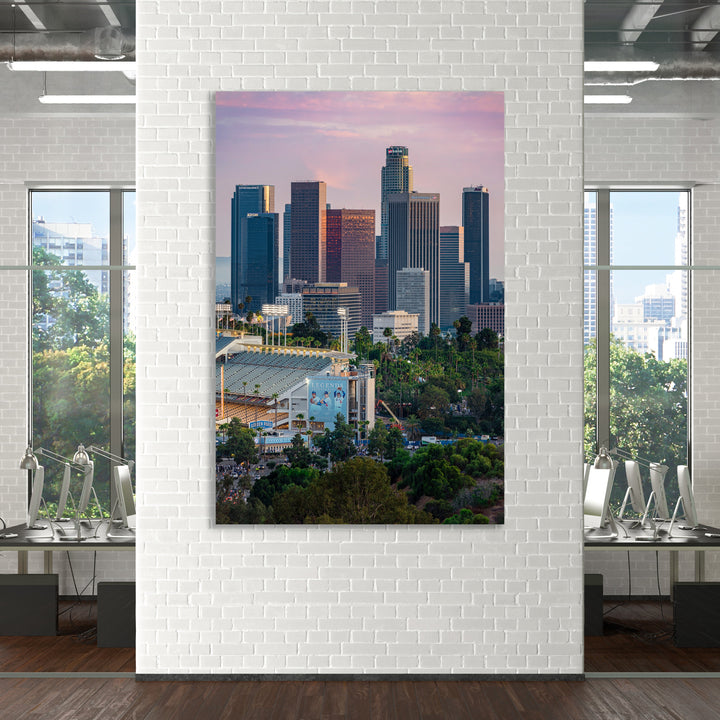 Dodger Stadium Digital Download, Los Angeles Skyline Printable Wall Art Digital Download Chris Fabregas Fine Art Photography Wall Art print High-quality fine art photography print