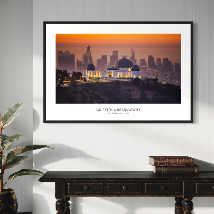 Griffith Observatory Sunset Digital Download, Los Angeles Wall Art Digital Download Chris Fabregas Fine Art Photography Wall Art print High-quality fine art photography print
