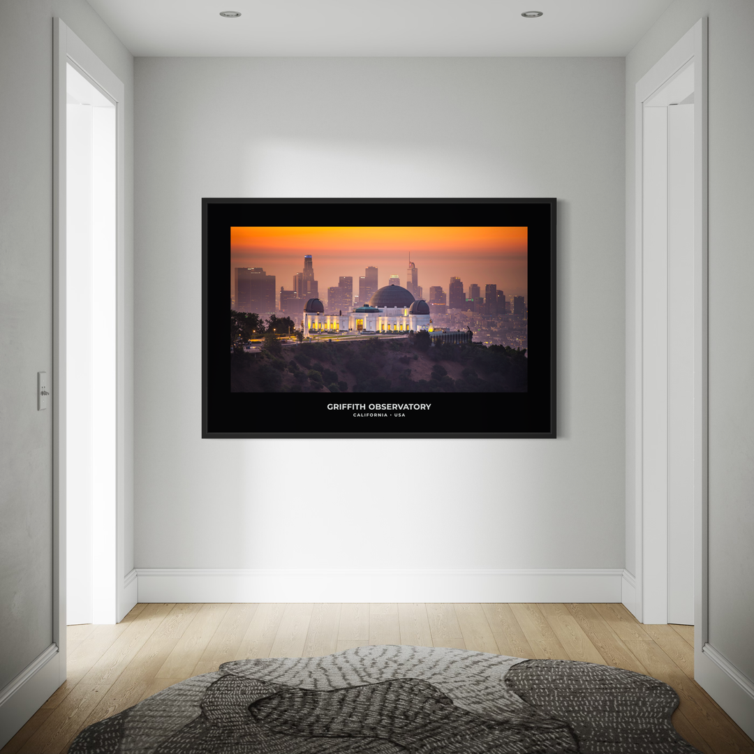 Griffith Observatory Sunset Digital Download, Los Angeles Wall Art Digital Download Chris Fabregas Fine Art Photography Wall Art print High-quality fine art photography print