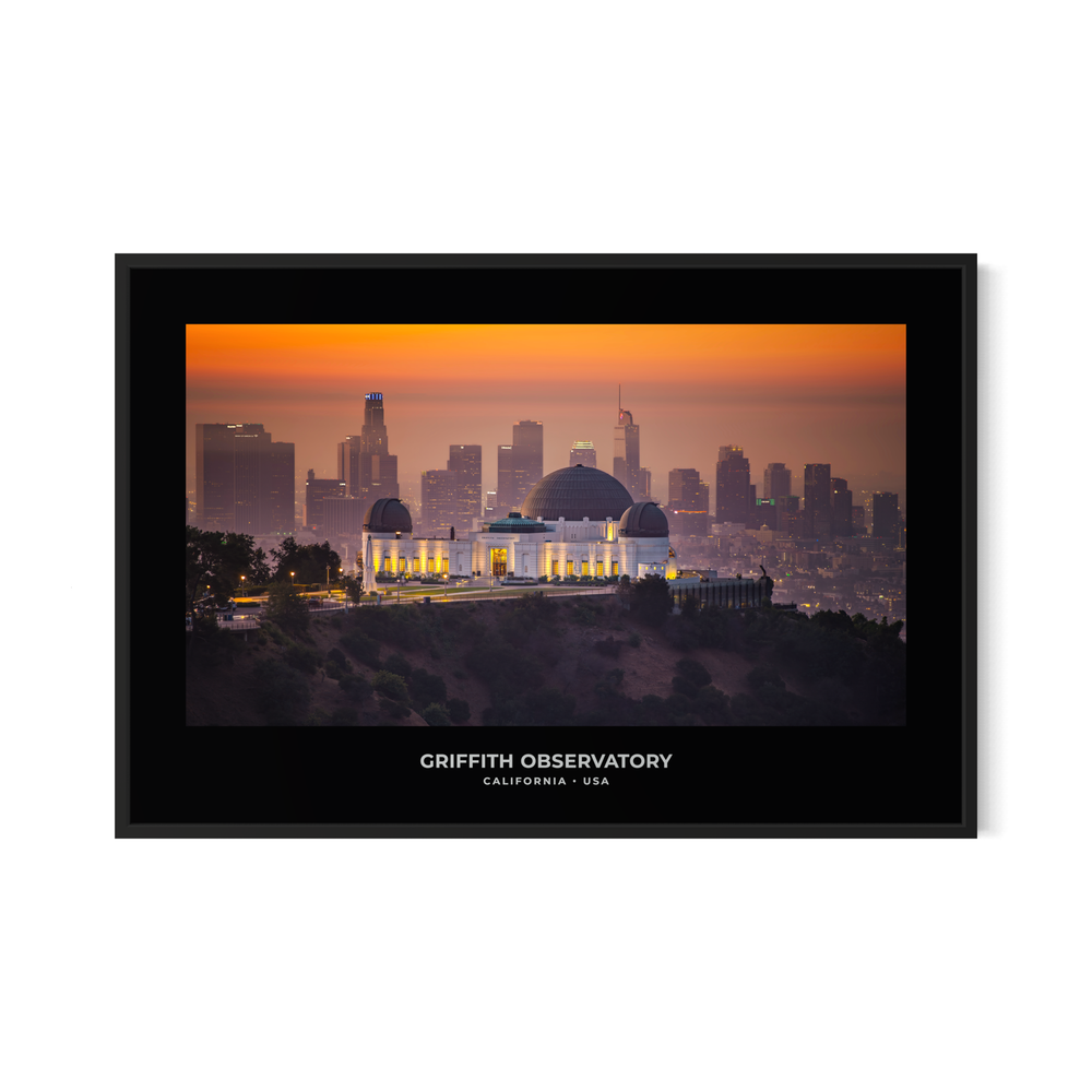 Griffith Observatory Sunset Digital Download, Los Angeles Wall Art Digital Download Chris Fabregas Fine Art Photography Wall Art print High-quality fine art photography print