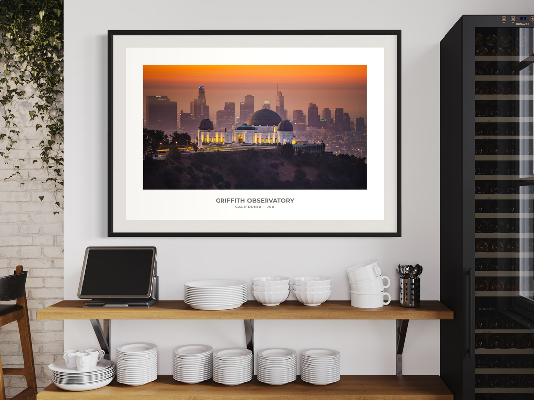 Griffith Observatory Sunset Digital Download, Los Angeles Wall Art Digital Download Chris Fabregas Fine Art Photography Wall Art print High-quality fine art photography print