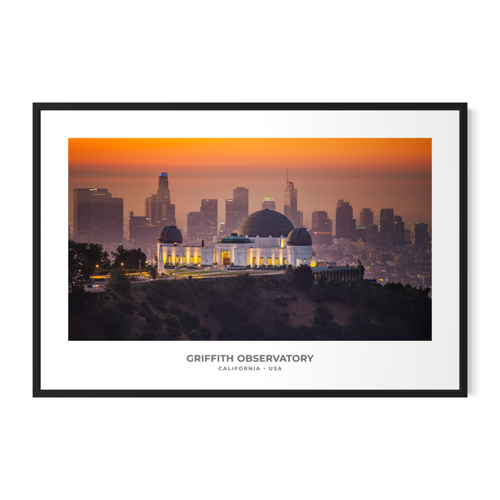 Griffith Observatory Sunset Digital Download, Los Angeles Wall Art Digital Download Chris Fabregas Fine Art Photography Wall Art print High-quality fine art photography print