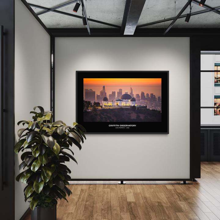 Griffith Observatory Sunset Digital Download, Los Angeles Wall Art Digital Download Chris Fabregas Fine Art Photography Wall Art print High-quality fine art photography print