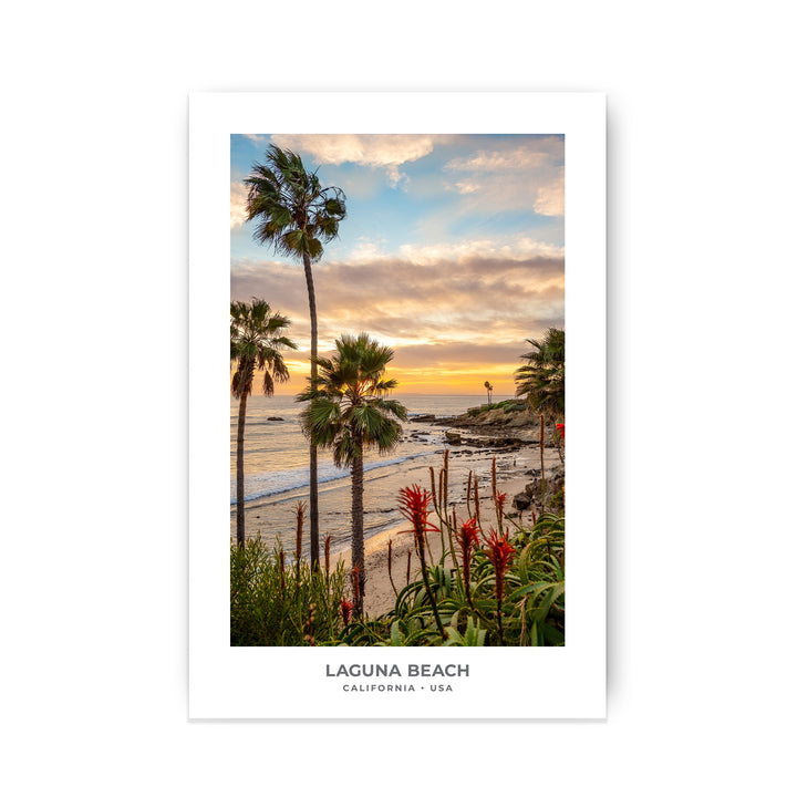 Chris Fabregas Fine Art Photography Digital Download Laguna Beach Sunset Digital Download – Palm Trees & Ocean View Wall Art print High-quality fine art photography print