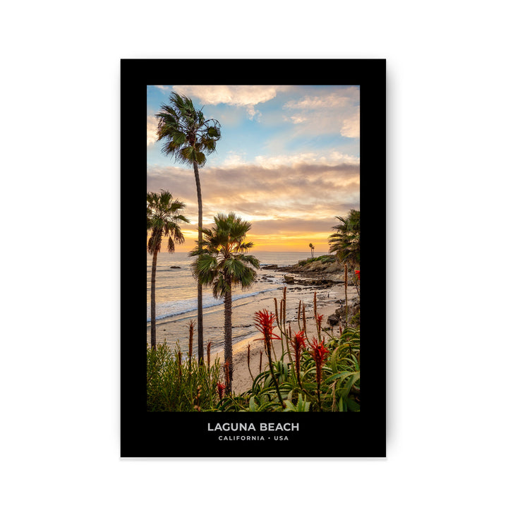 Chris Fabregas Fine Art Photography Digital Download Laguna Beach Sunset Digital Download – Palm Trees & Ocean View Wall Art print High-quality fine art photography print