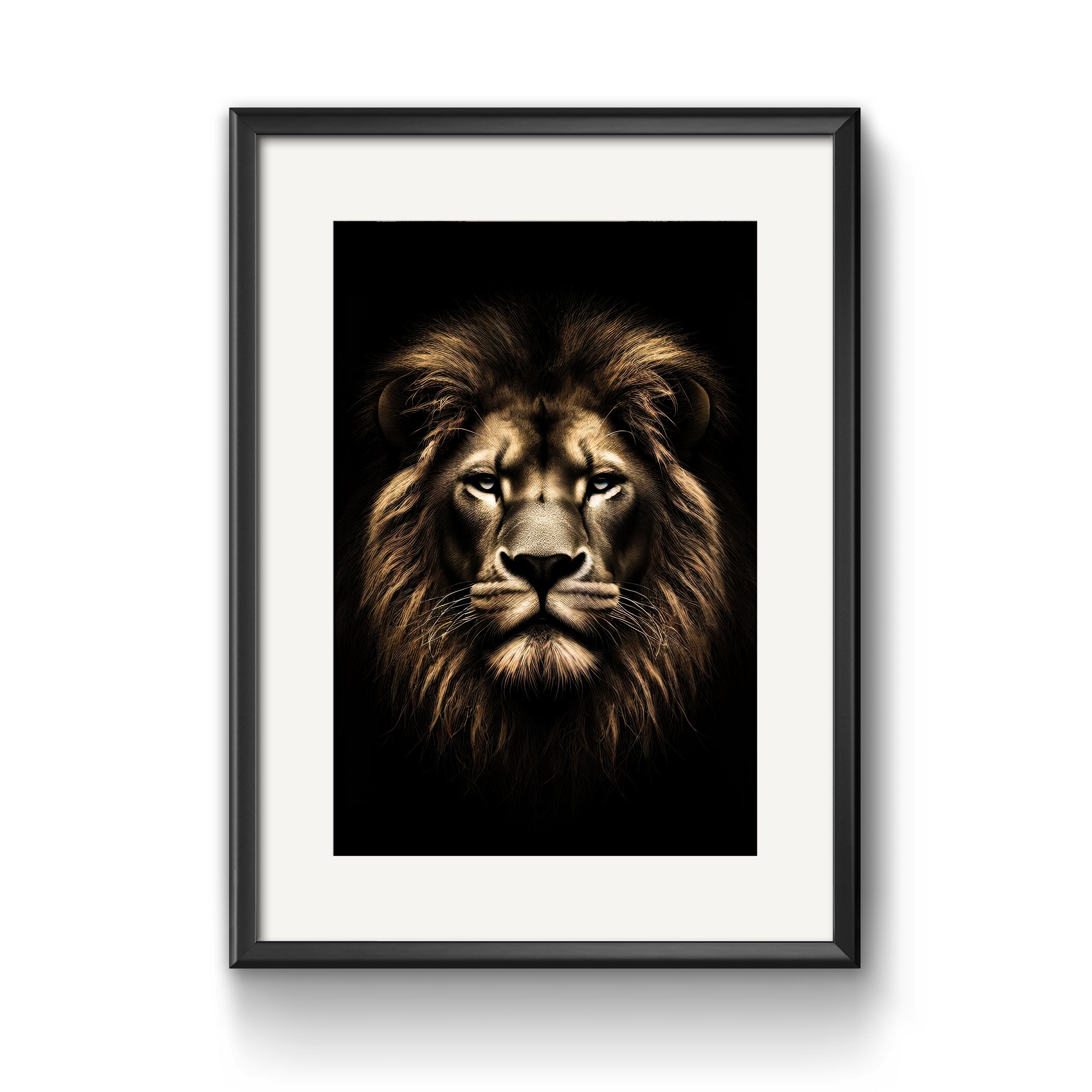 Lion Face Wall Art, Motivational Printable Decor, Instant Download