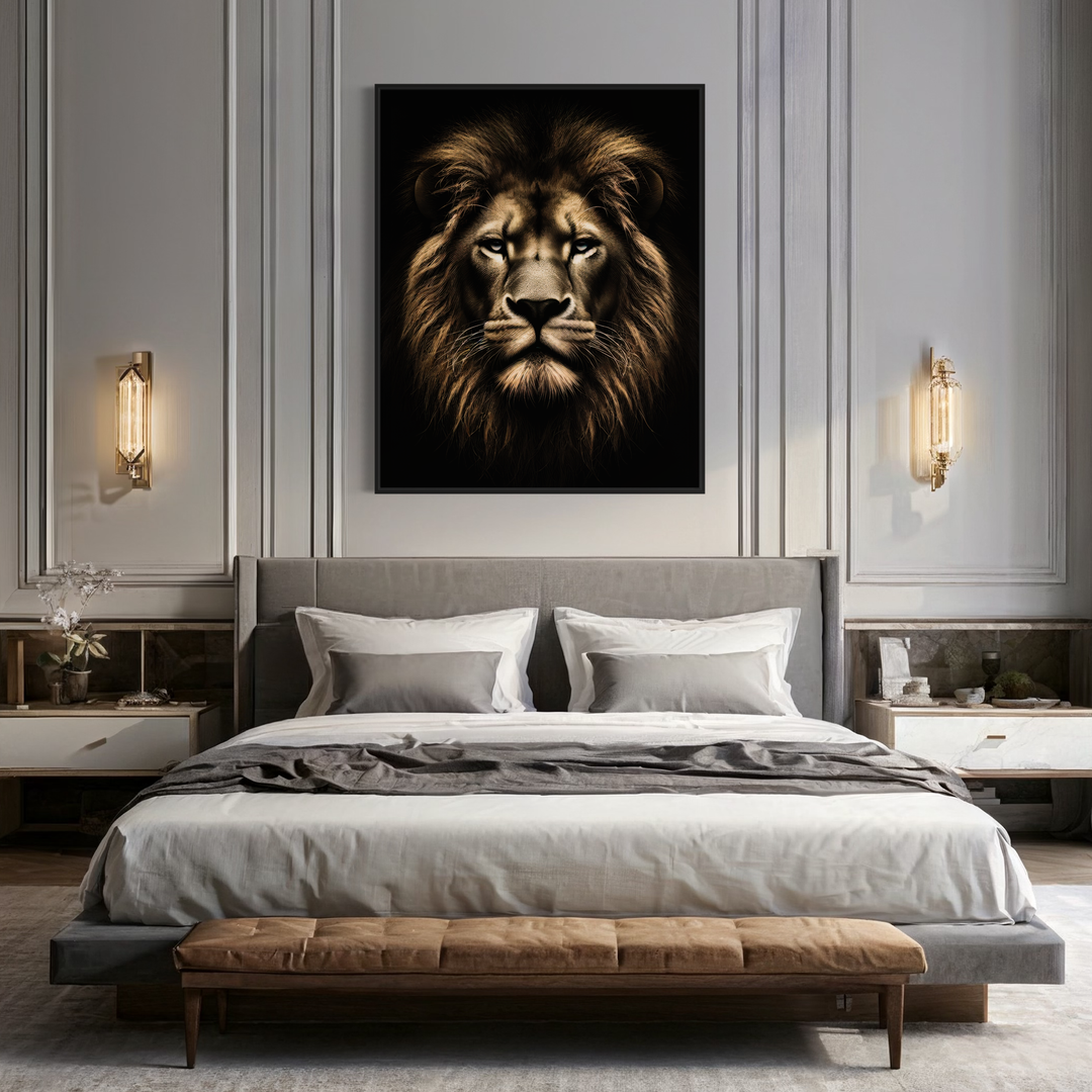 Chris Fabregas Fine Art Photography Digital Download Lion Face Wall Art, Motivational Digital Printable Decor, Instant Download Wall Art print High-quality fine art photography print