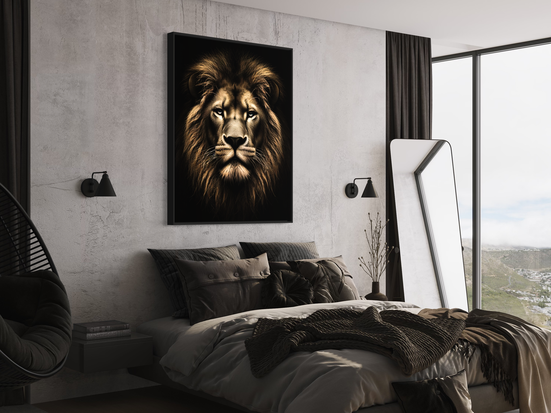 Chris Fabregas Fine Art Photography Digital Download Lion Face Wall Art, Motivational Digital Printable Decor, Instant Download Wall Art print High-quality fine art photography print
