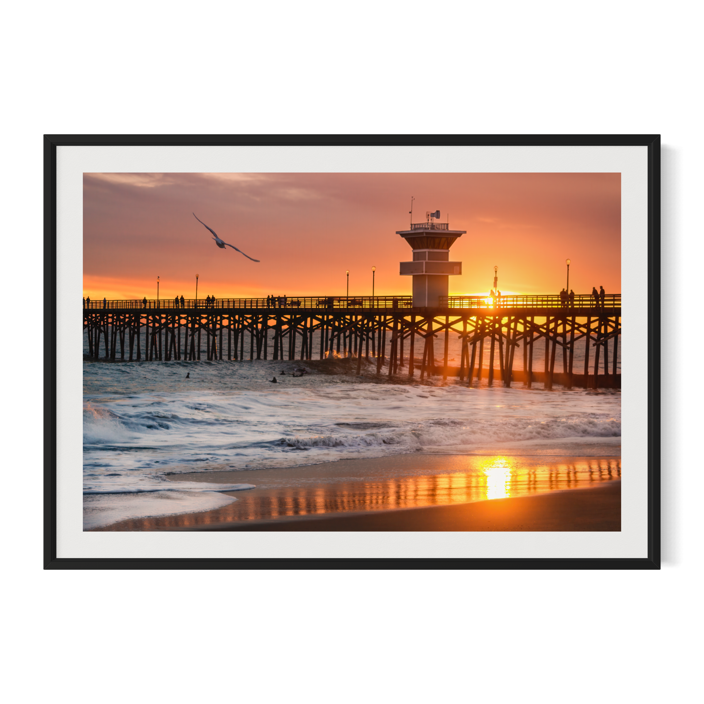 Seal Beach Pier Sunset Limited Edition Fine Art Print – Chris