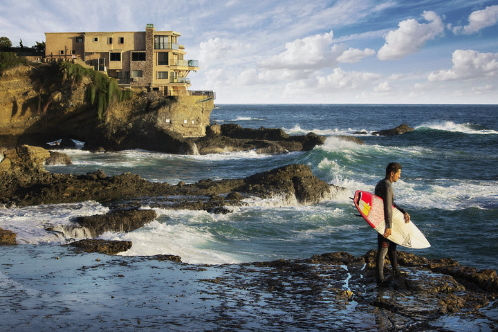 Chris Fabregas Photography Metal, Canvas, Paper High Surf In Laguna Beach, Wall Art Decor Wall Art print