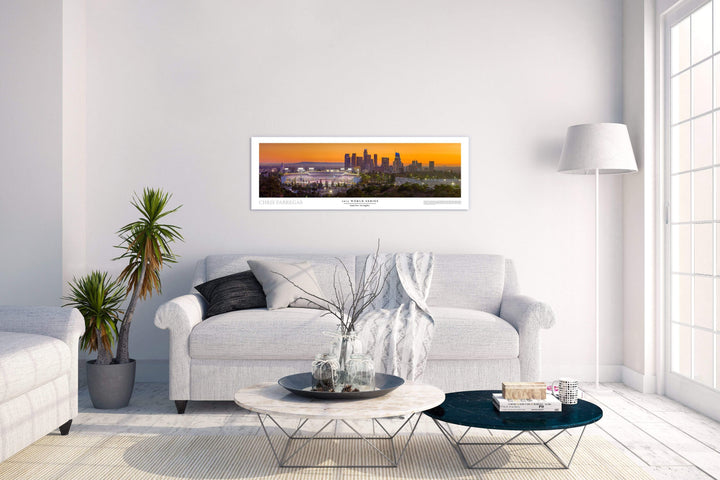 Chris Fabregas Photography Panoramic Poster Dodger Stadium 2017 World Series Panoramic Poster Wall Art print