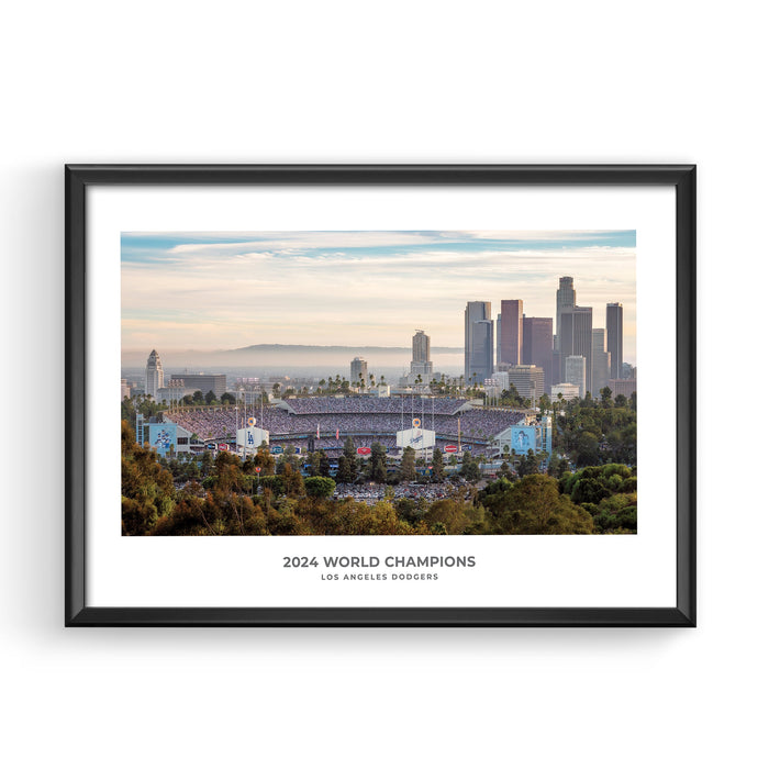 Dodger Stadium 2024 World Series printable artwork preview