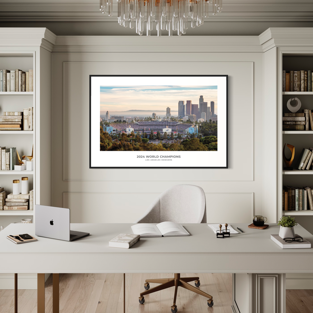 Chris Fabregas Fine Art Photography Digital Download 2024 World Series Game Two Fine Art Digital Download – Dodger Stadium & Los Angeles Skyline Photo Wall Art print High-quality fine art photography print 