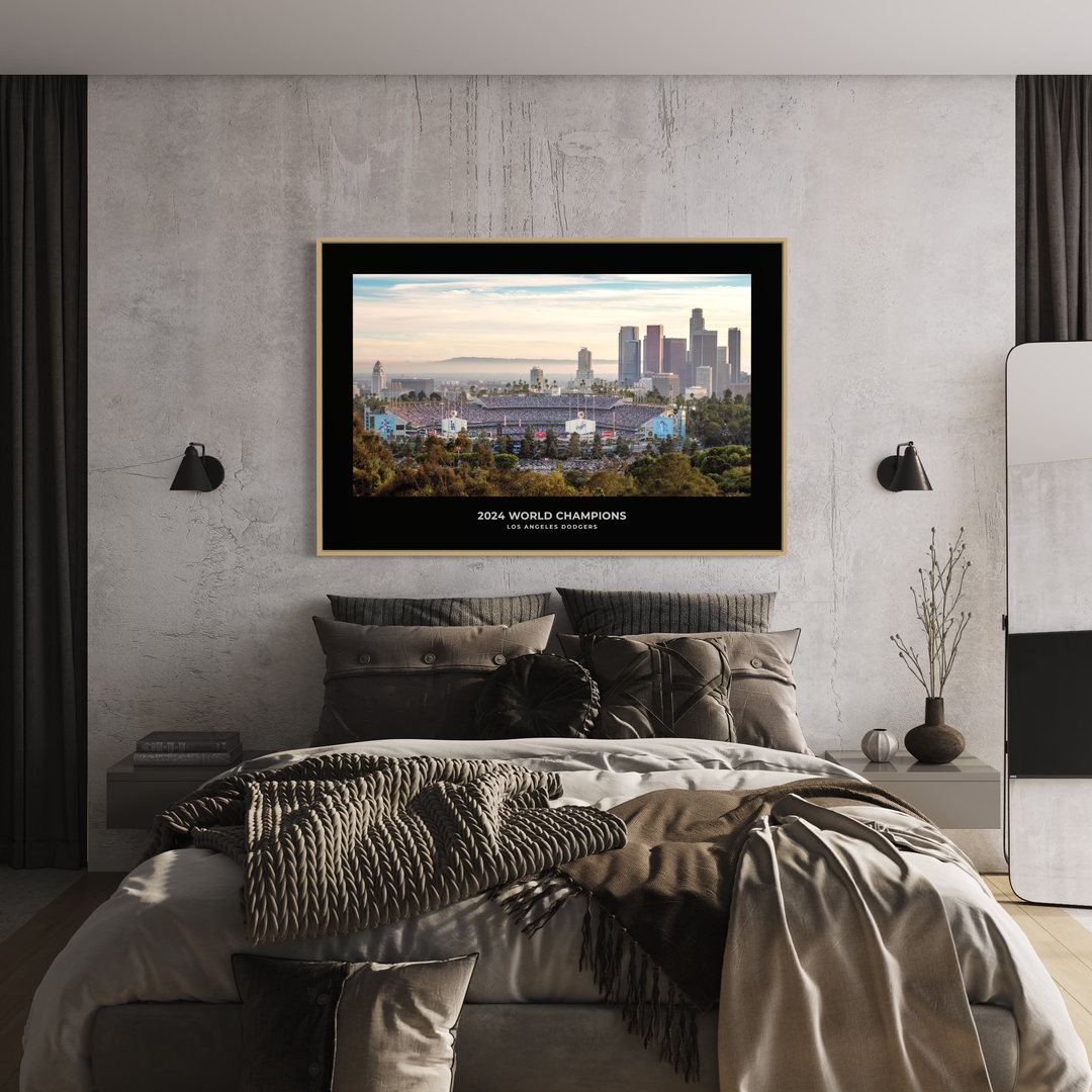 Chris Fabregas Fine Art Photography Digital Download 2024 World Series Game Two Fine Art Digital Download – Dodger Stadium & Los Angeles Skyline Photo Wall Art print High-quality fine art photography print 