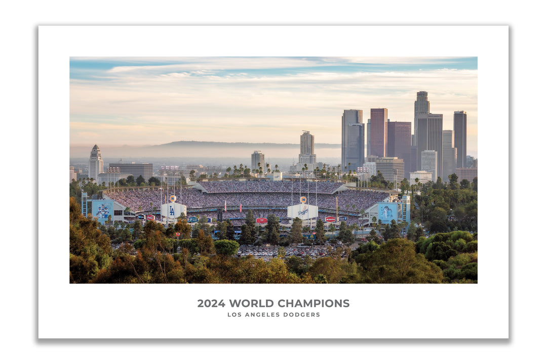 Chris Fabregas Fine Art Photography Digital Download 2024 World Series Game Two Fine Art Digital Download – Dodger Stadium & Los Angeles Skyline Photo Wall Art print High-quality fine art photography print 