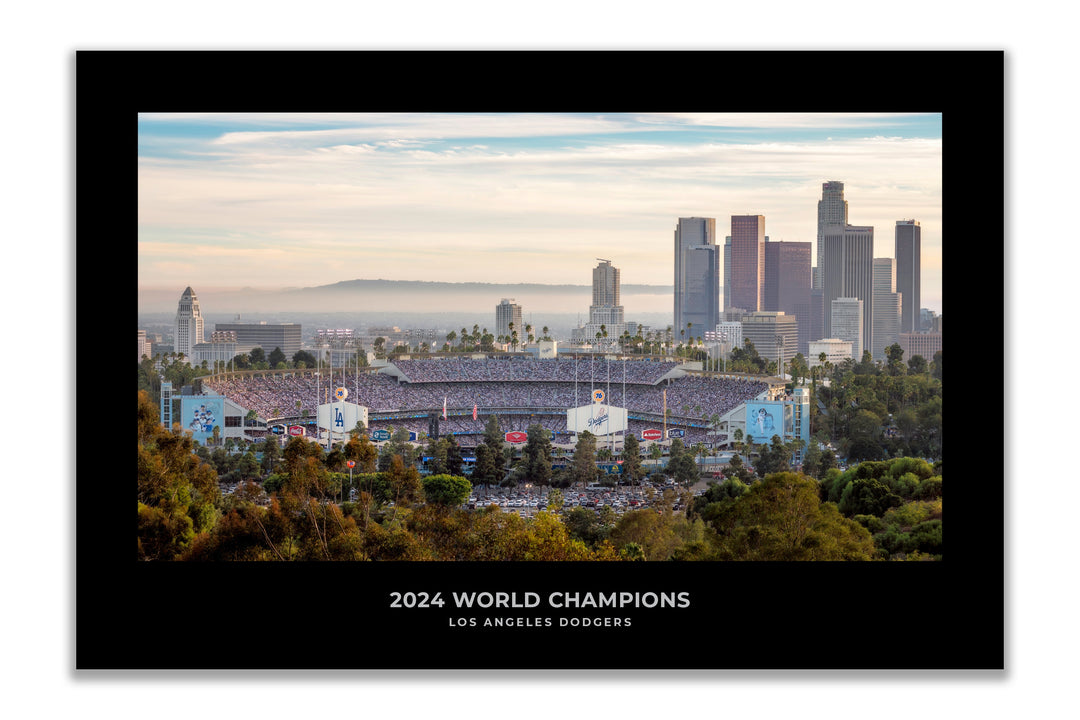 Chris Fabregas Fine Art Photography Digital Download 2024 World Series Game Two Fine Art Digital Download – Dodger Stadium & Los Angeles Skyline Photo Wall Art print High-quality fine art photography print 