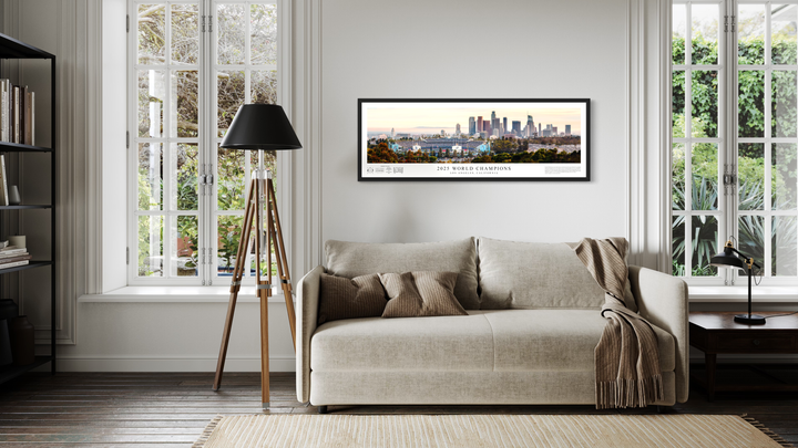 2025 World Champions – Los Angeles Dodgers Panoramic Fine Art Print (Signed & Numbered Limited Edition /99) Archival Print Chris Fabregas Fine Art Photography Wall Art print High-quality fine art photography print 
