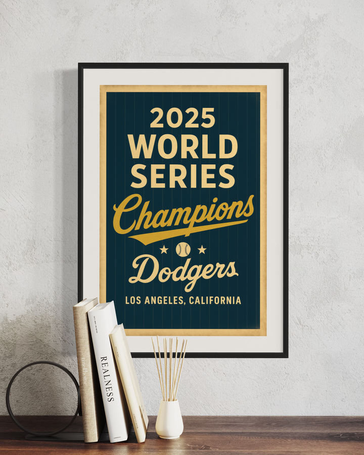2025 World Series Champions Dodgers Poster Printable | Los Angeles Dodgers Vintage Wall Art | Instant JPEG Download Digital Download Chris Fabregas Fine Art Photography Wall Art print High-quality fine art photography print 