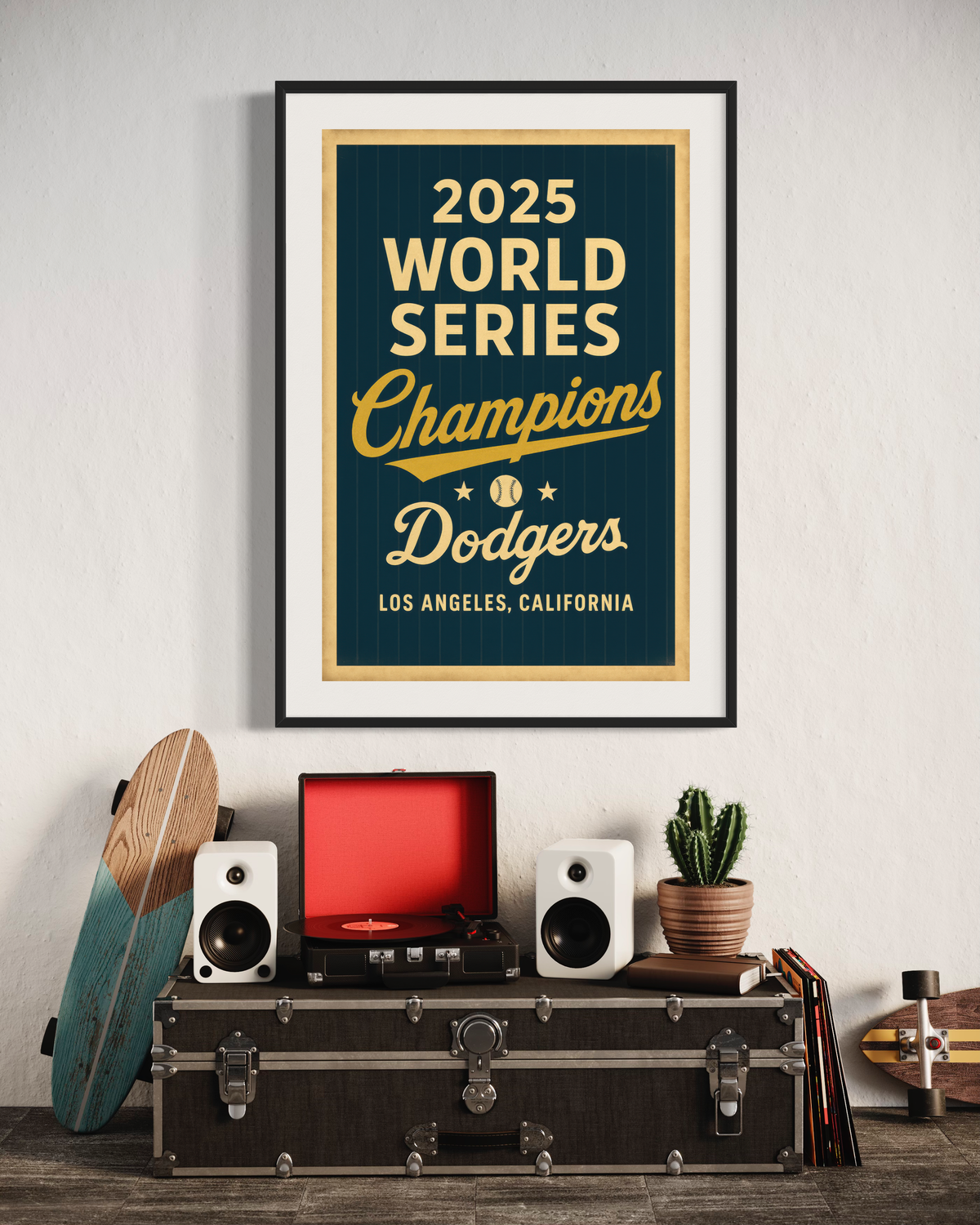 2025 Dodgers World Champions Printable Poster – Chris Fabregas