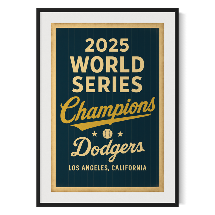 2025 World Series Champions Dodgers Poster Printable | Los Angeles Dodgers Vintage Wall Art | Instant JPEG Download Digital Download Chris Fabregas Fine Art Photography Wall Art print High-quality fine art photography print 