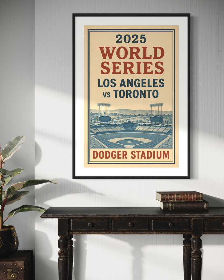 2025 World Series Poster Bundle (5 Prints) | Los Angeles vs Toronto | Dodger Stadium | World Champions + Championship Years | Vintage Baseball Wall Art | Digital Download Digital Download Chris Fabregas Fine Art Photography Wall Art print High-quality fine art photography print 