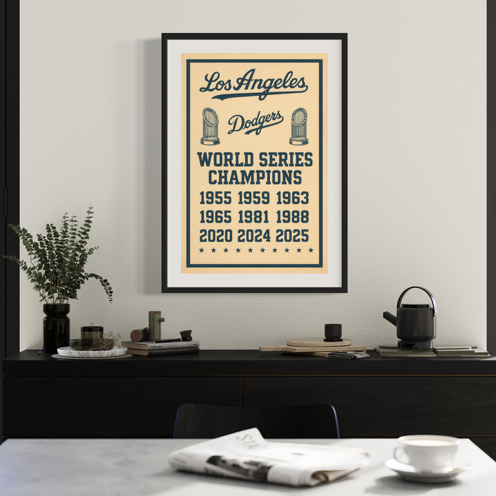 2025 World Series Poster Bundle (5 Prints) | Los Angeles vs Toronto | Dodger Stadium | World Champions + Championship Years | Vintage Baseball Wall Art | Digital Download Digital Download Chris Fabregas Fine Art Photography Wall Art print High-quality fine art photography print 