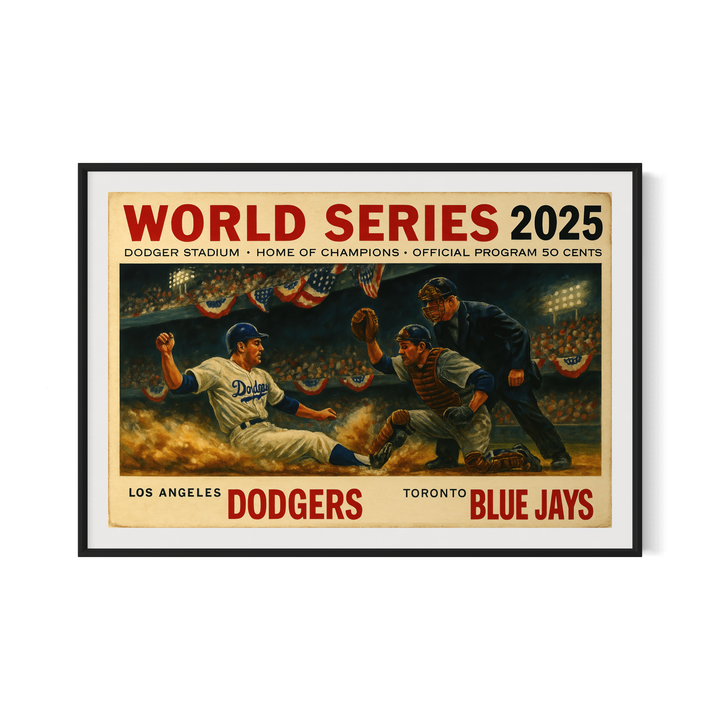 2025 World Series Poster Bundle (5 Prints) | Los Angeles vs Toronto | Dodger Stadium | World Champions + Championship Years | Vintage Baseball Wall Art | Digital Download Digital Download Chris Fabregas Fine Art Photography Wall Art print High-quality fine art photography print 
