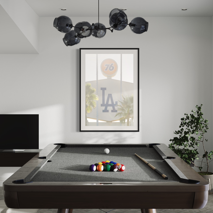 76 & LA – Chavez Ravine Sun Haze | Los Angeles Dodgers Baseball Fine Art Print Metal Print, Canvas, Acrylic, Inkjet Photo Chris Fabregas Photography Wall Art print High-quality fine art photography print 