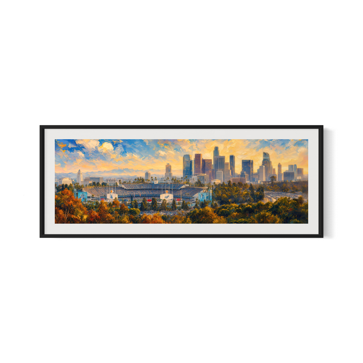 Dodger Stadium & Los Angeles Skyline — Signed Limited Edition /25