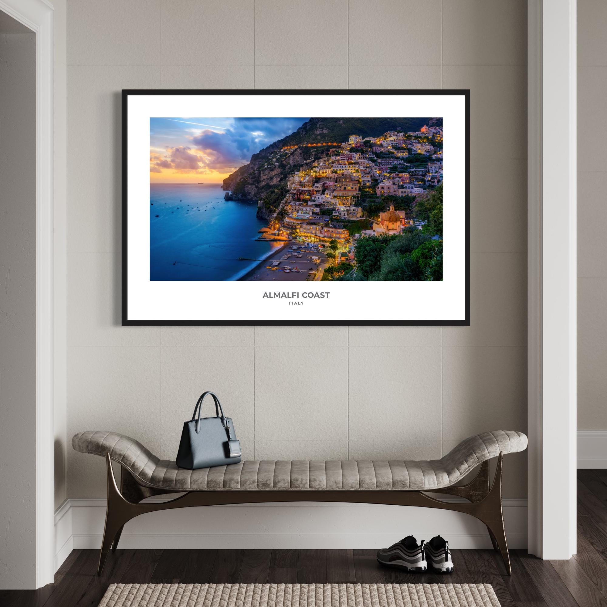 Amalfi Coast Italy Print | Coastal Wall Art | Digital Download