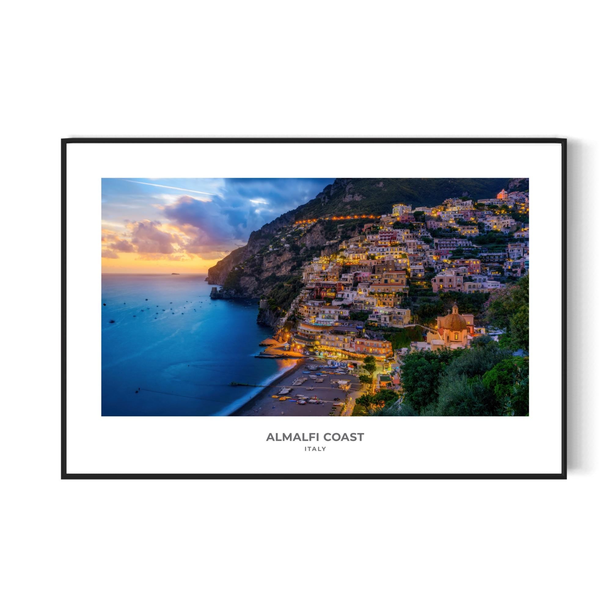 Amalfi Coast Italy Print | Coastal Wall Art | Digital Download