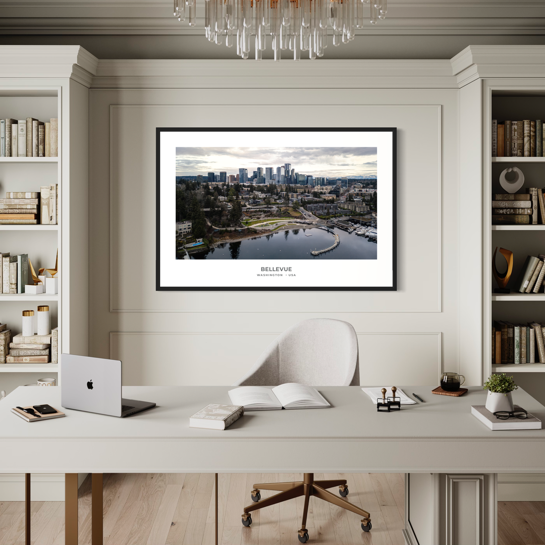 Chris Fabregas Fine Art Photography Digital Download Bellevue Skyline Digital Print | Fine Art Cityscape | Instant Download Wall Art print High-quality fine art photography print 