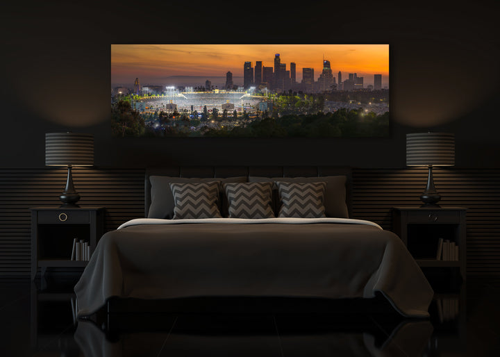 Chris Fabregas Fine Art Photography Metal Print, Canvas Dodger Stadium 2024 World Series Panoramic Limited Edition Print Wall Art print High-quality fine art photography print 