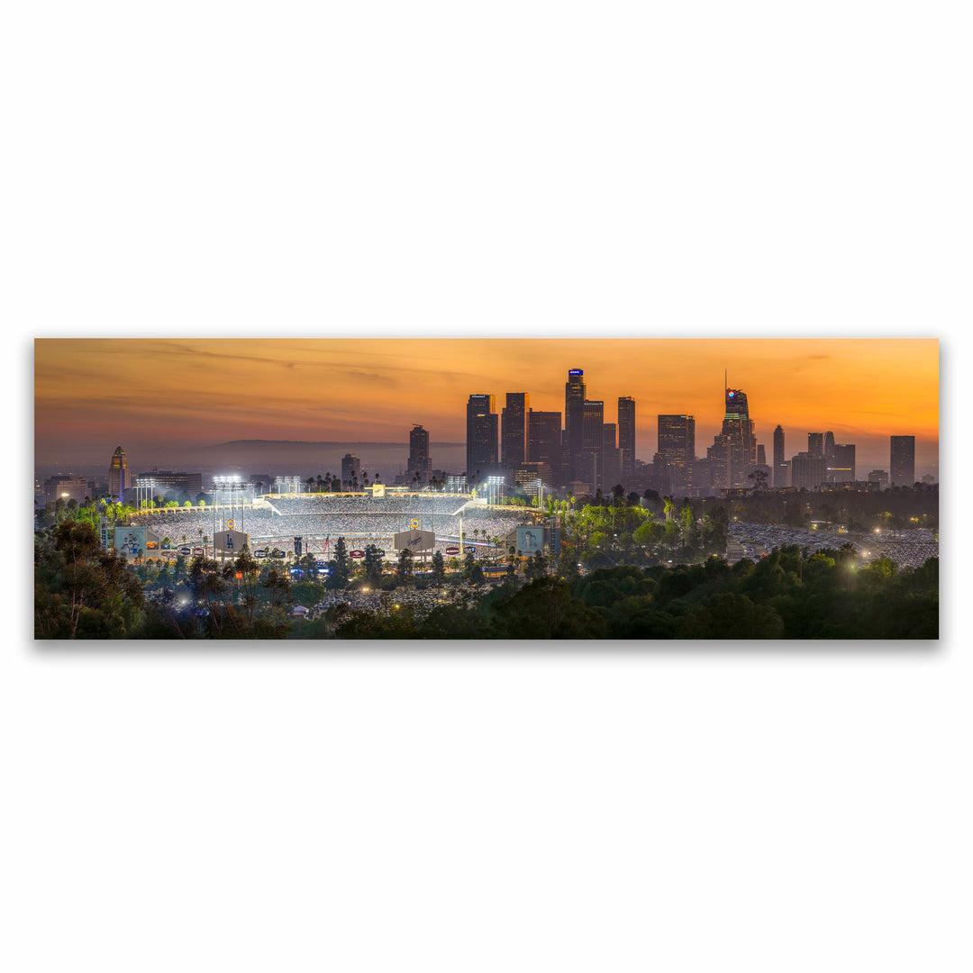 Chris Fabregas Fine Art Photography Metal Print, Canvas Dodger Stadium 2024 World Series Panoramic Limited Edition Print Wall Art print High-quality fine art photography print 