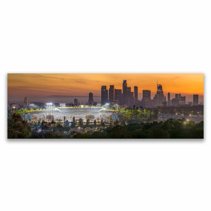 Chris Fabregas Fine Art Photography Metal Print, Canvas Dodger Stadium 2024 World Series Panoramic Limited Edition Print Wall Art print High-quality fine art photography print 