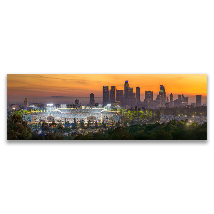 Chris Fabregas Fine Art Photography Metal Print, Canvas Dodger Stadium 2024 World Series Panoramic Limited Edition Print Wall Art print High-quality fine art photography print 