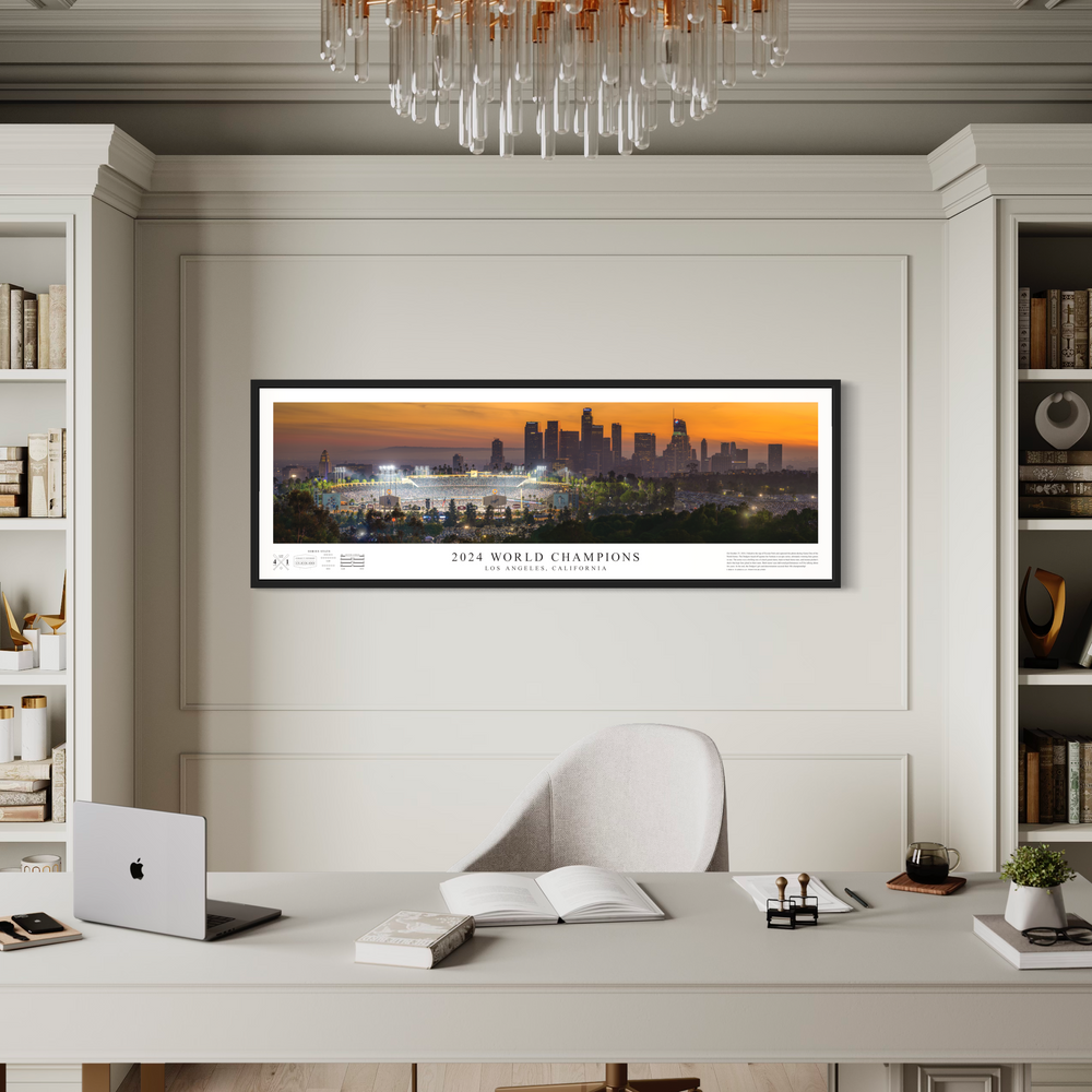 Chris Fabregas Fine Art Photography Panoramic Poster Los Angeles Dodgers 2024 World Series Panoramic Poster – Must Have Art Wall Art print High-quality fine art photography print 