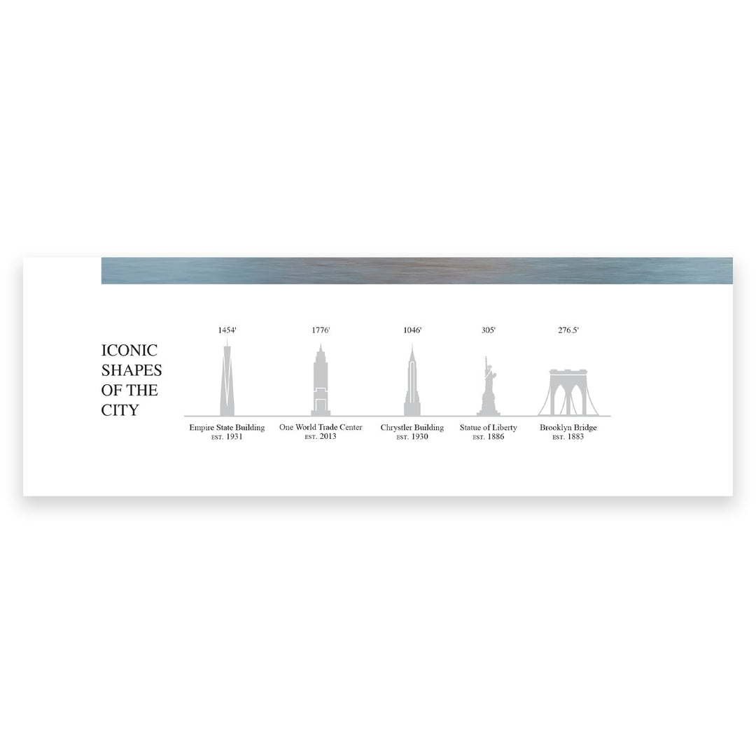 Chris Fabregas Fine Art Photography Panoramic Poster New York City Skyline Panoramic Print | 12"x36" Fine Art Wall Art | NYC Archival Quality Poster for Home & Office Decor Wall Art print High-quality fine art photography print 