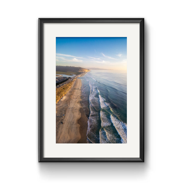 Chris Fabregas Photography Metal, Canvas, Paper, Acrylic Del Mar California Coast Fine Art Print - Aerial Beach Photography Wall Art print High-quality fine art photography print 