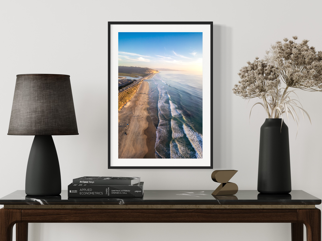 Chris Fabregas Photography Metal, Canvas, Paper, Acrylic Del Mar California Coast Fine Art Print - Aerial Beach Photography Wall Art print High-quality fine art photography print 