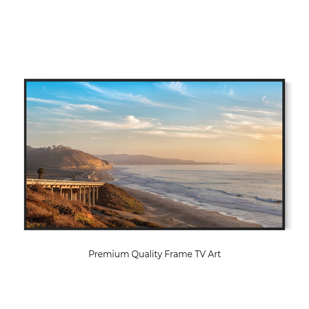 Chris Fabregas Fine Art Photography Digital Download Del Mar Sunset Digital Art – Samsung Frame TV Coastal Wall Art Wall Art print High-quality fine art photography print 